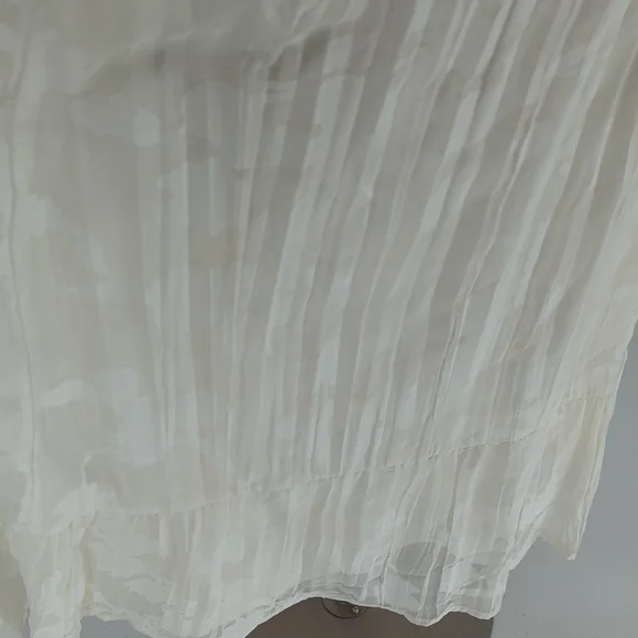 30082 Torrid Floral Smock Midi Dress White size 3X bohemian cottagecore peasant - Picture 6 of 10